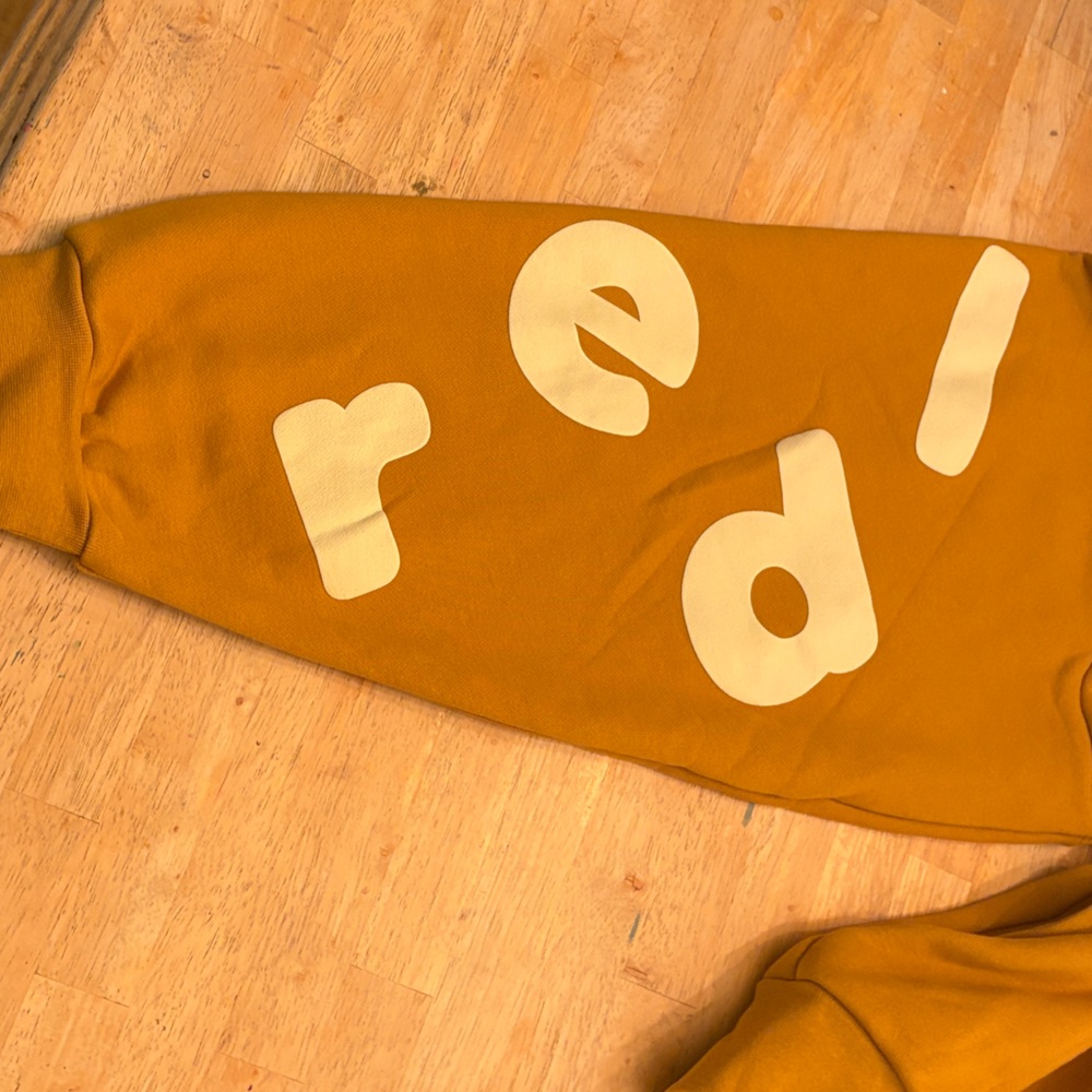 Orange Hoodie with White Lettering - Picture 4 of 6